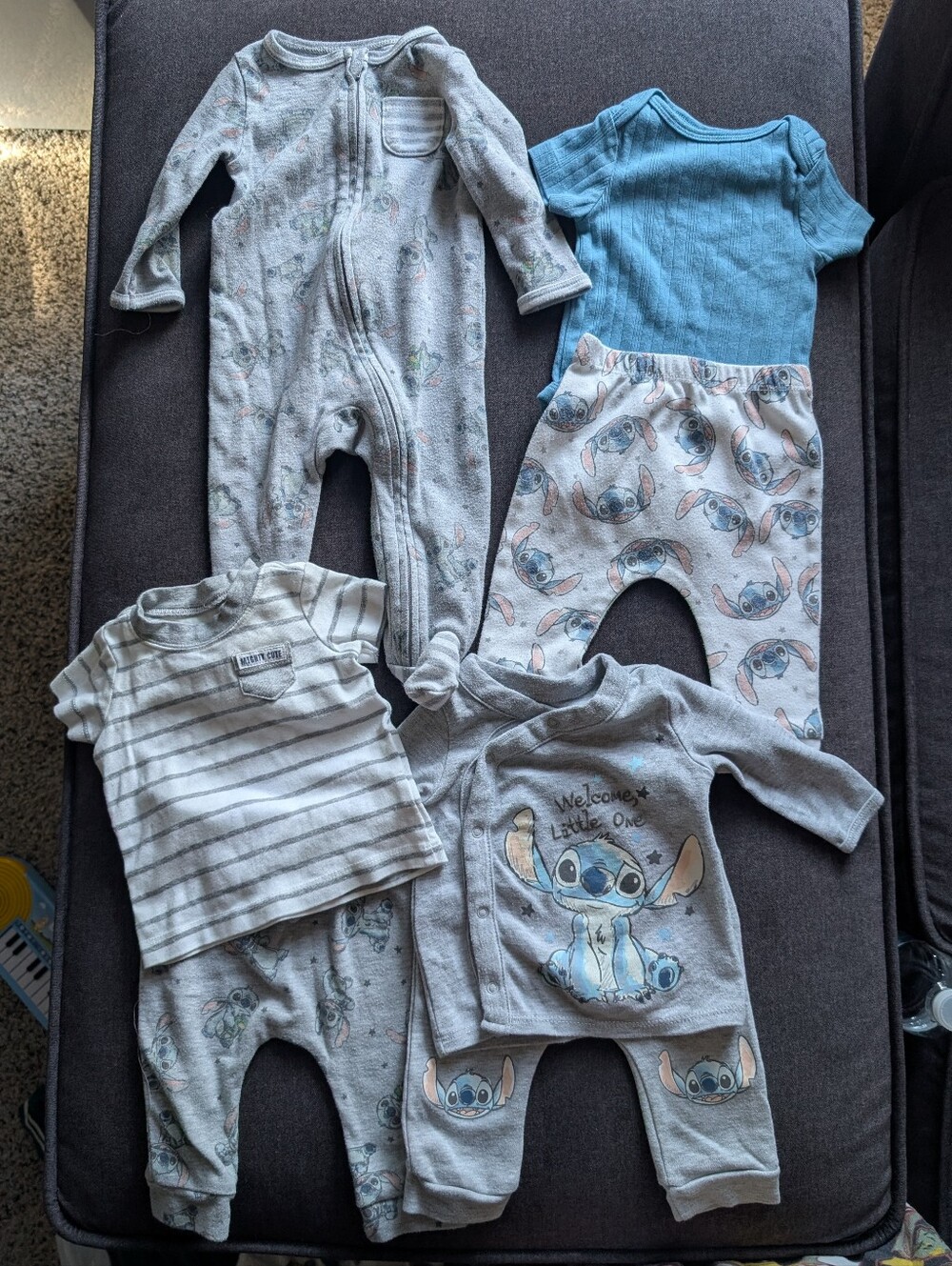7 Piece Stitch One-Piece & Outfit Set Bundle